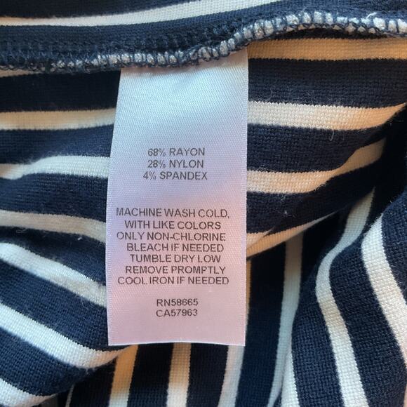 Tuker Tate Girls Blue & White Stripped Jumpsuit w/Pockets 6 - Picture 5 of 6